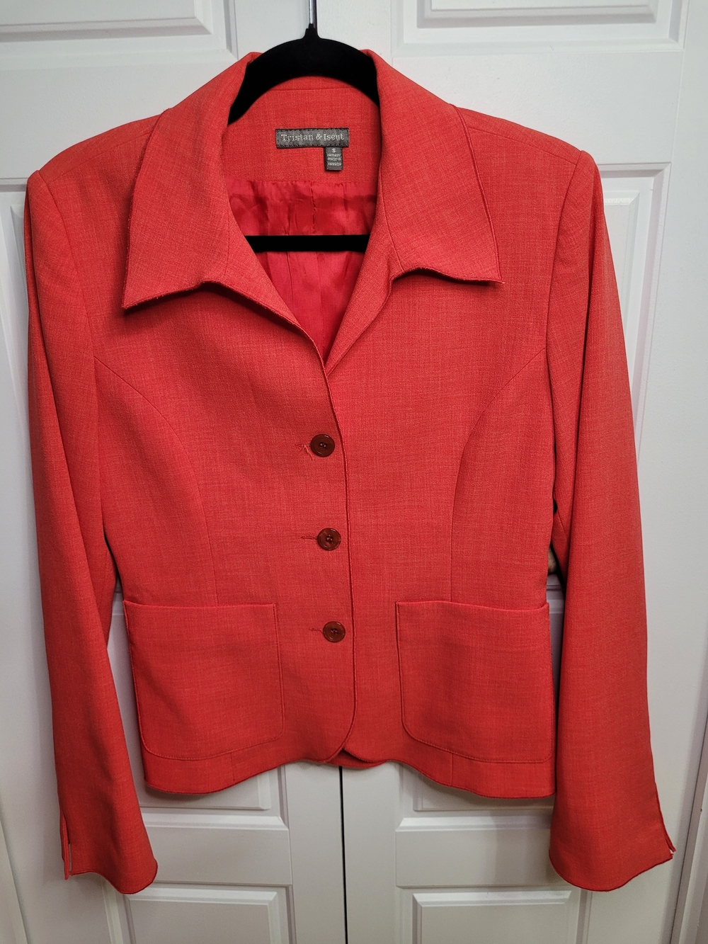Vintage Tristan & Iseut Coral Blazer Jacket - Size Small